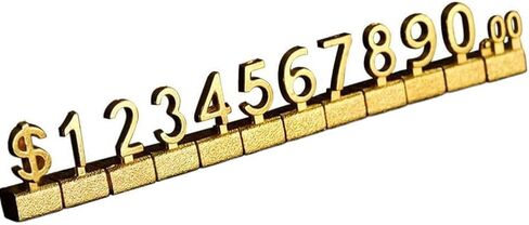 10 مجموعات عرض العلامة مكعب للمجوهرات ، علامة رقم المكعب Dispale Price للبائعين العناصر ذات القيمة الذهب ، علامات المجوهرات لأسعار البيع بالتجزئة ، حليف الزنك ، (الدولار) in Kuwait