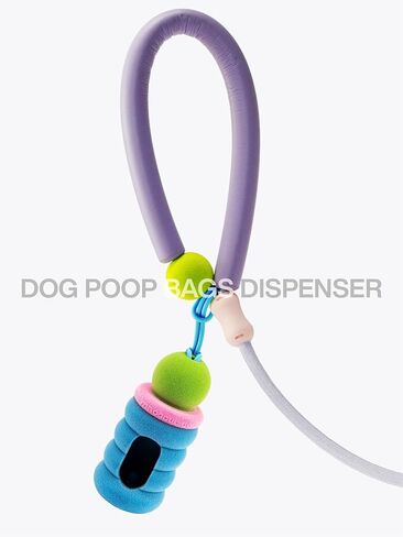 Dog Poop Bags with Dispenser, Leak Proof and Extra Thick Pet Waste Bags for Walking Dog and Cats Litter, 1 Bag Holder and 105 Bags (Purple) in Kuwait