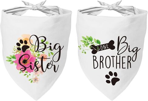 family Kitchen Plaid Dog Bandana My Parents are Getting Me a Human, Gender Reveal Photo Prop Pet Scarf Decorations Accessories Dog Bandana Pet Scarves Dog Lovers Owner Gift, 2 Pack in Saudi Arabia