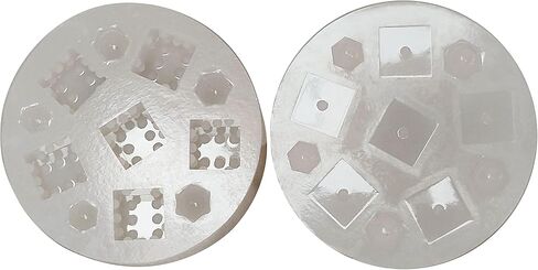 Square Dice Mold - Standard Size - 16mm - Sharp Edge - Six 6-sided Playing Dice - Pips - Dice Mold for Board Games in Saudi Arabia