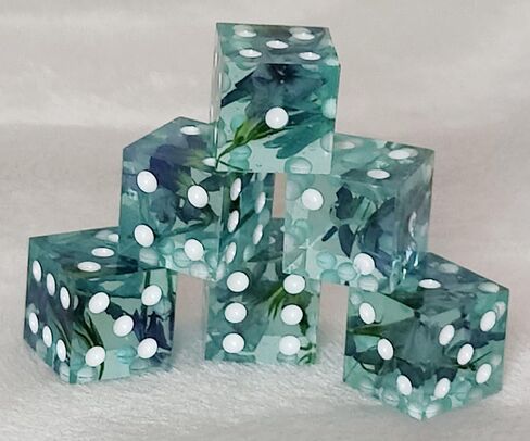 Square Dice Mold - Standard Size - 16mm - Sharp Edge - Six 6-sided Playing Dice - Pips - Dice Mold for Board Games in Saudi Arabia