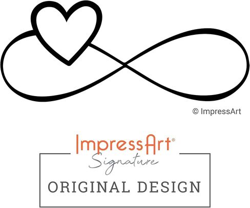 ImpressArt - Infinity Heart Signature Metal Design Stamp, 6mm in Saudi Arabia