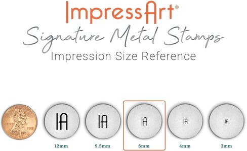 ImpressArt - Infinity Heart Signature Metal Design Stamp, 6mm in Saudi Arabia