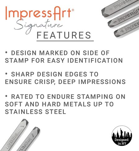 ImpressArt - Infinity Heart Signature Metal Design Stamp, 6mm in Saudi Arabia