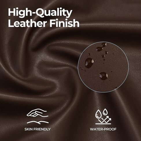 High-Back Ergonomic Office Chair with Lumbar Support, Heavy Duty Executive Desk Chair for Home Office, Brown in Kuwait