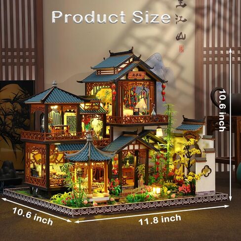 DIY Miniature Dollhouse Kit ، Mini House Making Kit with Furnitures ، Tiny House Kit للبناء للبالغين ، هدية Hobby Craft ليوم الآباء ، غابات المغامرة in Kuwait