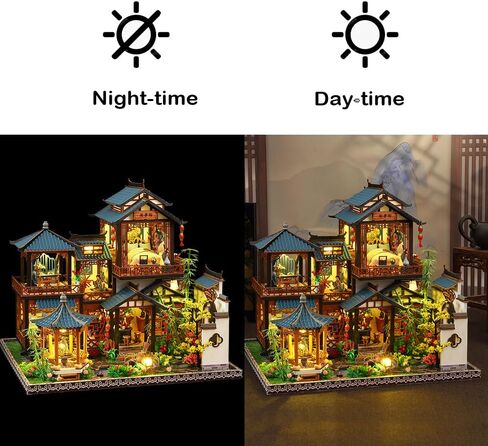 DIY Miniature Dollhouse Kit ، Mini House Making Kit with Furnitures ، Tiny House Kit للبناء للبالغين ، هدية Hobby Craft ليوم الآباء ، غابات المغامرة in Kuwait