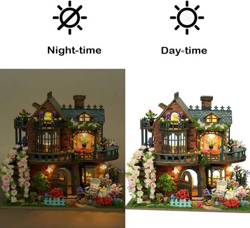 DIY Miniature Dollhouse Kit ، Mini House Making Kit with Furnitures ، Tiny House Kit للبناء للبالغين ، هدية Hobby Craft ليوم الآباء ، غابات المغامرة in Kuwait