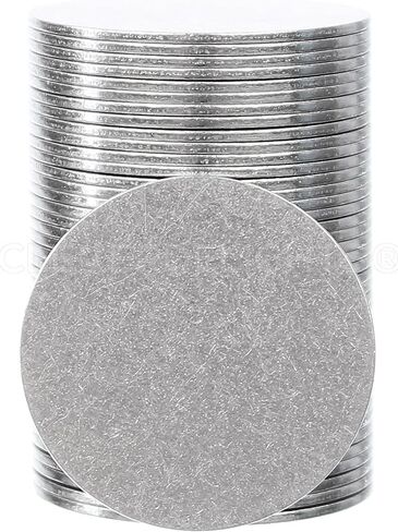 CleverDelights 0.75 "الفراغات الدائرية ختم - 25 حزمة - 22GA (.025") أقراص الألومنيوم - قطر 3/4 بوصة in Saudi Arabia