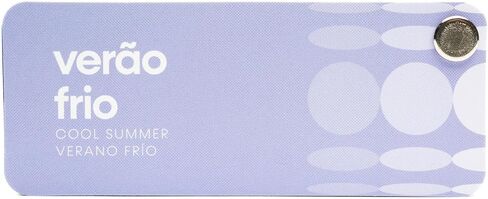 متعددة اللغات Cool Summer Palette Color مروحة من الاستوديو Immagine ، دليل الألوان المخصصة لتوفير التكاليف ، والتسوق الذكي ، والزي وخطط خزانة ؛ فيرانو فريو/فيراو فريو in Kuwait