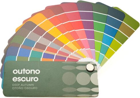 متعددة اللغات Cool Summer Palette Color مروحة من الاستوديو Immagine ، دليل الألوان المخصصة لتوفير التكاليف ، والتسوق الذكي ، والزي وخطط خزانة ؛ فيرانو فريو/فيراو فريو in Kuwait