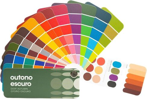 متعددة اللغات Cool Summer Palette Color مروحة من الاستوديو Immagine ، دليل الألوان المخصصة لتوفير التكاليف ، والتسوق الذكي ، والزي وخطط خزانة ؛ فيرانو فريو/فيراو فريو in Kuwait