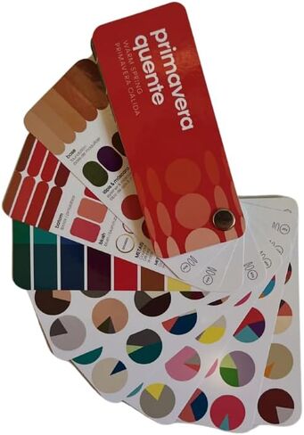 متعددة اللغات Cool Summer Palette Color مروحة من الاستوديو Immagine ، دليل الألوان المخصصة لتوفير التكاليف ، والتسوق الذكي ، والزي وخطط خزانة ؛ فيرانو فريو/فيراو فريو in Kuwait