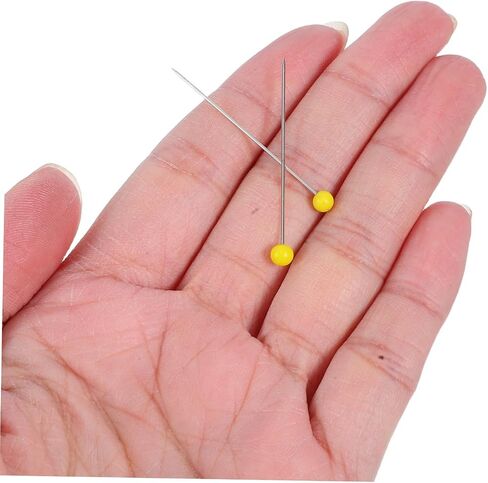 Artibetter 250pcs دبابيس الخياطة: دبابيس خياطة حرفة DIY مع رأس الكرة الزجاجية - إبرة طويلة مستقيمة لتطريز خياطة اللحف وتحديد المواقع in Saudi Arabia