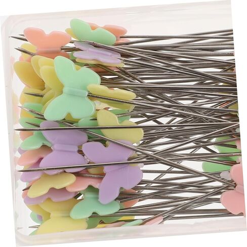 200pcs دبوس يدوي للنساء دبوس القماش متين ودبابيس الإبزيم المرقعة لخياطة مصنع ومشاريع DIY سهلة التخزين والسفر الصديقة in Kuwait