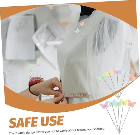 200pcs دبوس يدوي للنساء دبوس القماش متين ودبابيس الإبزيم المرقعة لخياطة مصنع ومشاريع DIY سهلة التخزين والسفر الصديقة in Kuwait