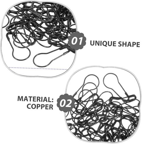 Gadpiparty 100pcs Clothes Sewing Pins: Metal Gourd Shaped Safety Pins Sewing Needle for Knitting Quilting Craft Projects Accessories in Saudi Arabia