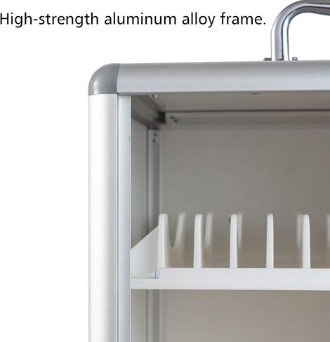 Mobile Phone Storage Locker，48-72 Slots，Company Conference Mobile Phone Storage Cabinet，with Universal Wheels, can be Mounted on The Wall, and is Lockable (72SLOTS) in Saudi Arabia