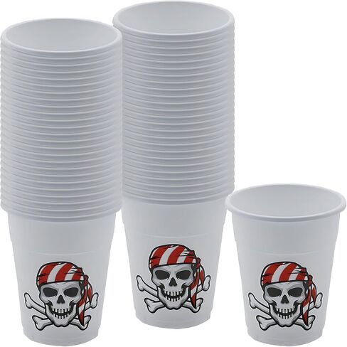 Pirate Party Plant Plastic Cursable (Bulk 50 Pack) Supplies Party Supplies in Saudi Arabia