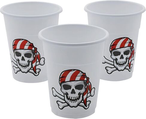 Pirate Party Plant Plastic Cursable (Bulk 50 Pack) Supplies Party Supplies in Saudi Arabia
