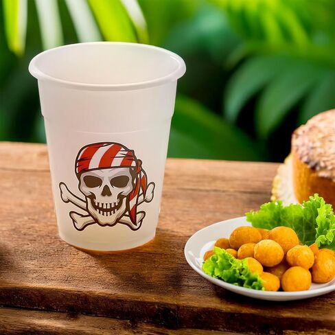 Pirate Party Plant Plastic Cursable (Bulk 50 Pack) Supplies Party Supplies in Saudi Arabia