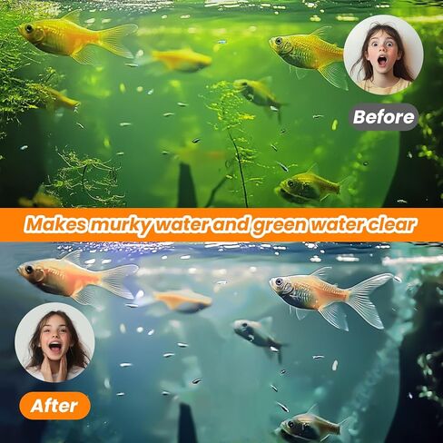 مرشح Hygger Aquarium U-V لخزان 10-40 جالون ، مرشح مضخة 12 واط للمياه الخضراء والطحالب ، مرشح خزان الأسماك الداخلي للمياه المالحة العذبة in Saudi Arabia