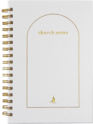 Church Notes Journal - Sermon Notes Christian Notebook - Bible Study Journal Original Linen Hardcover Guilded Notebook for Note Taking, Spiritual Growth - Bible Study Supplies Gift for Women and Men in Saudi Arabia