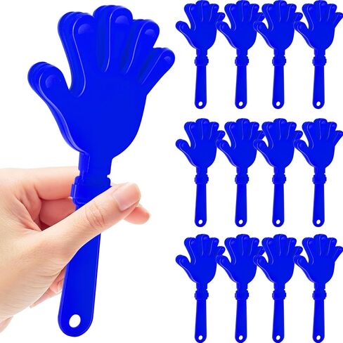 12 Pcs Hand Clappers Noisemakers 7.5 Inch Clappers Noisemakers Plastic Hand Clappers for Birthdays Game Football Sporting Events Cheers Supplies Dance Basketball Football Noisemakers(Red) in Saudi Arabia