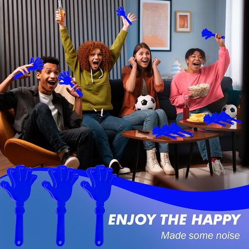 12 Pcs Hand Clappers Noisemakers 7.5 Inch Clappers Noisemakers Plastic Hand Clappers for Birthdays Game Football Sporting Events Cheers Supplies Dance Basketball Football Noisemakers(Red) in Saudi Arabia