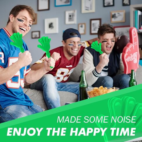 150 Pcs Hand Clappers Noisemakers 7.5 Inch Clappers Noisemakers Plastic Hand Clappers for Birthdays Game Football Sporting Events Cheers Supplies Dance Basketball Football Noisemakers(Red) in Saudi Arabia