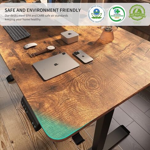 Monomi Electric Standing Desk ، 47.2 بوصة الارتفاع قابل للتعديل ، وضع مكاتب كمبيوتر محاسبية للمكتب المنزلي ، وكتابة ألعاب ، طاولة نوم ، ومحطة عمل Standup الطويلة ، والأبيض in Kuwait