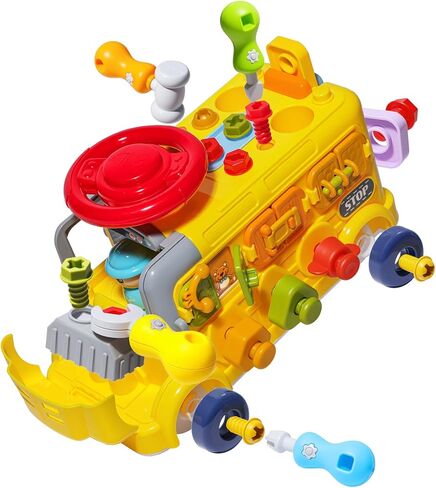 SO & Motoys Tool Tool Kit for Kids ， Montessori Building Building Toys for 3-5 year boys and girls ， in Kuwait