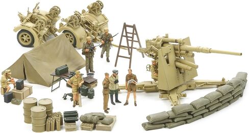 Flak 37 88mmgerman Gun Siege of Tobruk 1/48 Tamiya in Saudi Arabia