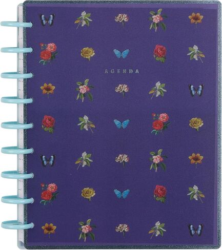 Happy Planner Disc-Bound Planner Jan.–Dec. 2026, Includes 3 Extra Months and 2 Sticker Sheets, Classic Size, 7" x 9.25", Dashboard Layout, Botanical Year in Saudi Arabia
