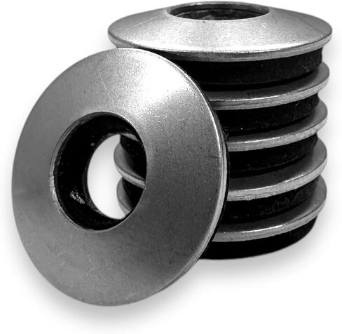 500 Qty 1/4" Stainless Steel EPDM Bonded Sealing Neoprene Rubber Washers #14 (BCP742) in Saudi Arabia