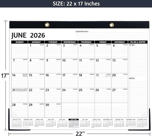 2026-2027 التقويم المكتبي-يناير 2026-يونيو 2027 ، 18 تقويم مكتب شهري 2026-2027 كبير ، 22 '× 17' '، 2026 تقويم المكتب/الجدار مع لوحة مكتب ، قوائم مهام ، كتل محكم ، واقيات الزاوية ، ترتدي شقة in Saudi Arabia