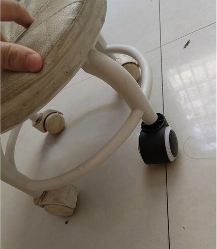 Swivel Chair Wheel Universal Wheel Nylon PU Silent Office Chair Roller Pulley Wheel 2-inch Caster Computer Chair Accessories 1 Piece(Circlip) in Saudi Arabia