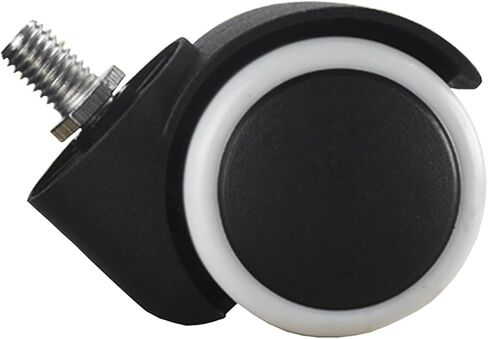 Swivel Chair Wheel Universal Wheel Nylon PU Silent Office Chair Roller Pulley Wheel 2-inch Caster Computer Chair Accessories 1 Piece(Circlip) in Saudi Arabia