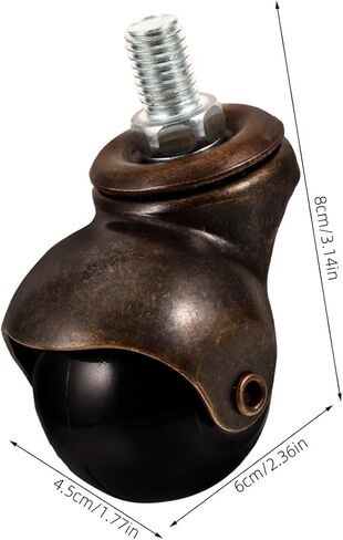 Gatuida 1.5 '' rod rod casters 4pcs استبدال الأثاث الأثاث العجلات دوارة لعجلة سهلة الحركة in Saudi Arabia