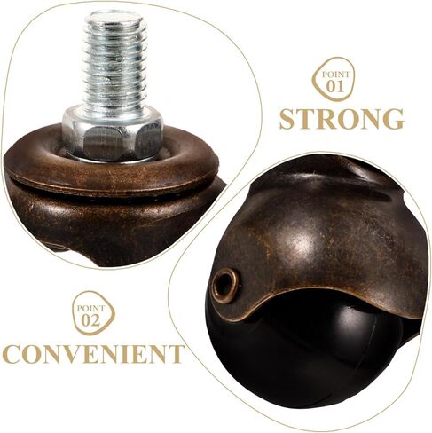 Gatuida 1.5 '' rod rod casters 4pcs استبدال الأثاث الأثاث العجلات دوارة لعجلة سهلة الحركة in Saudi Arabia