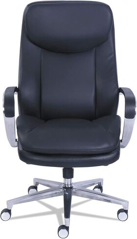 يدعم La-Z-Boy Commercial 2000 Chairs High-Back ، ارتفاعًا يصل إلى 300 رطل ، 20.25 "إلى 23.25" ، مقعد/مقعد أسود ، قاعدة فضية in Kuwait