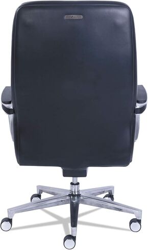 يدعم La-Z-Boy Commercial 2000 Chairs High-Back ، ارتفاعًا يصل إلى 300 رطل ، 20.25 "إلى 23.25" ، مقعد/مقعد أسود ، قاعدة فضية in Kuwait