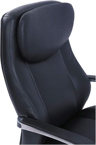 يدعم La-Z-Boy Commercial 2000 Chairs High-Back ، ارتفاعًا يصل إلى 300 رطل ، 20.25 "إلى 23.25" ، مقعد/مقعد أسود ، قاعدة فضية in Kuwait