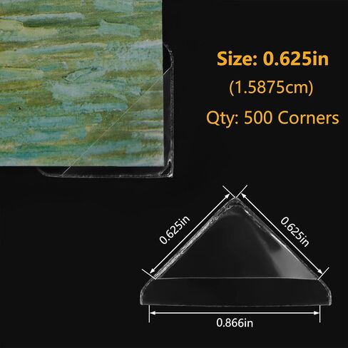 Lineco Infinity 0.625 "صفيح صور محرك خالية من الأحماض الزوايا اللاصقة ، حساسة للضغط ، غير الصفراء ، تصاعد الصور ، سجل القصاصات ، DIY ، عرض الملصقات (حزمة 500) in Saudi Arabia