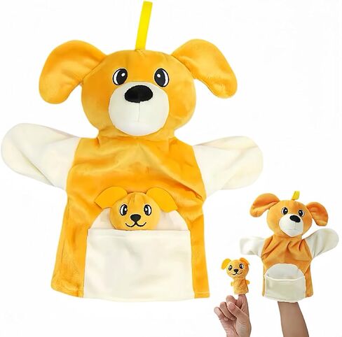 Chick Plush Hand Puppet for Toddlers and Kids Age 3-5 4-8, Farm Friend Animals Educational Toys, Chicken Finger Hand Puppet Toys, Parent-Child Interactive Games, Animal Theme Party in Saudi Arabia