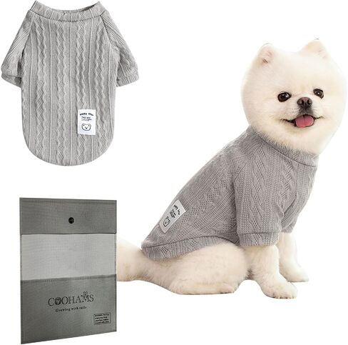 Small Dog Sweater, Winter Knitted Sweatshirt for Pets & Kittens, Puppy Clothes for Chihuahua, Dachshund, Yorkie(Winter, School Red, Small) in Saudi Arabia