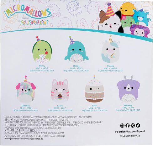 Squishmallows Original Micromallows Plush Birthday Countdown 7-Pack in Saudi Arabia