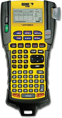 DYMO 1755749 Rhino 5200 Industrial Label Maker, 5 Lines, 6-1/10w x 11-2/9d x 3-1/2h in Saudi Arabia