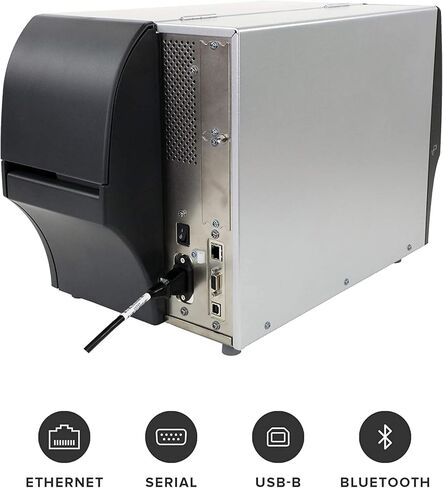 Zebra ZT411 Industrial Thermal Label Printer - USB, Ethernet, Bluetooth, Serial - 14 Inches/sec, 4-inch Print Width, LCD, 300 DPI - ZT41143-T010000Z (Renewed) in Saudi Arabia