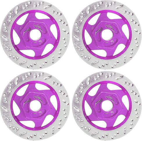 RitoeasySports RC Brake Disc ، 4pcs Aluminium Aluminy Aluminy Metal Adapter Adapter Brake Rotor for 1/10 Remote Control Car in Saudi Arabia